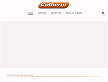 Tablet Screenshot of cotherm.com.br